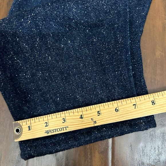 SHOCKOE ATELIER Jeans Navy Blue Straight Button Fly Cotton Stretch - Picture 15 of 15